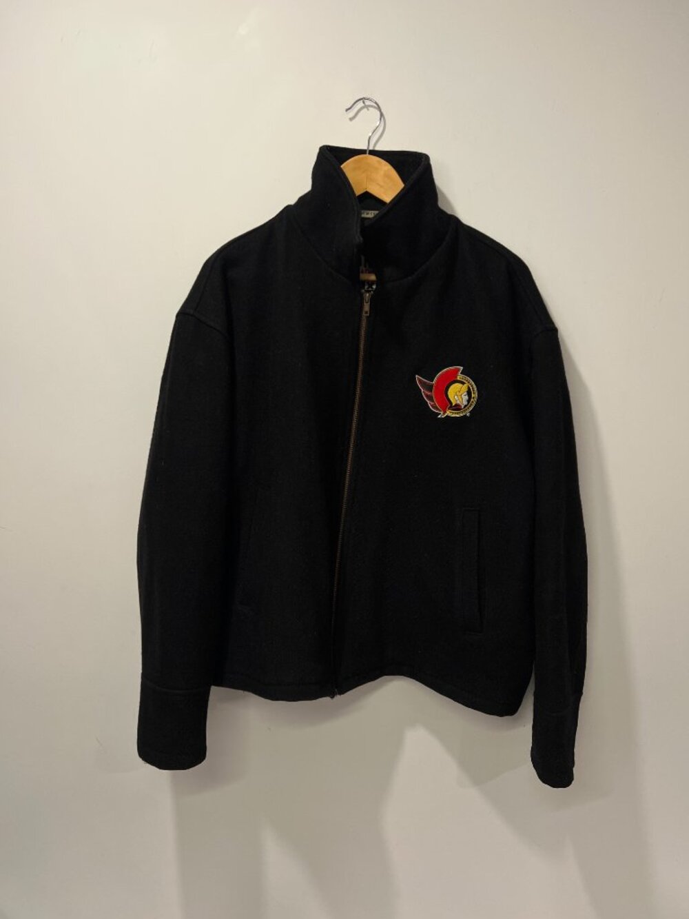 Vintage 90s Ironhead Ottawa Senators x Molson Canadian Promo Wool Varsity Jacket